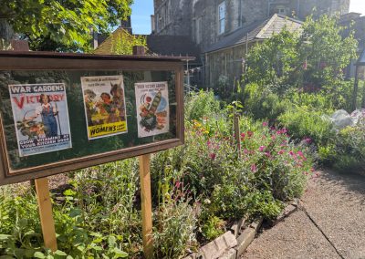 kitchen garden noticeboard